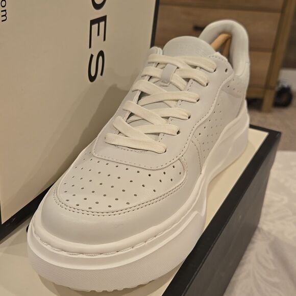 White Perforated Sneakers - Picture 7 of 8
